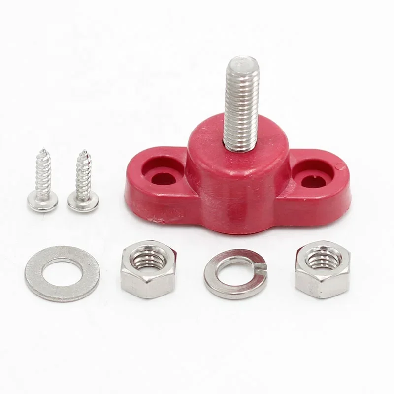 BB1-1A-RB 1Way 250A 48VDC 47x43x38MM M10 Клеммные шпильки Линия Электрическая шина Блок