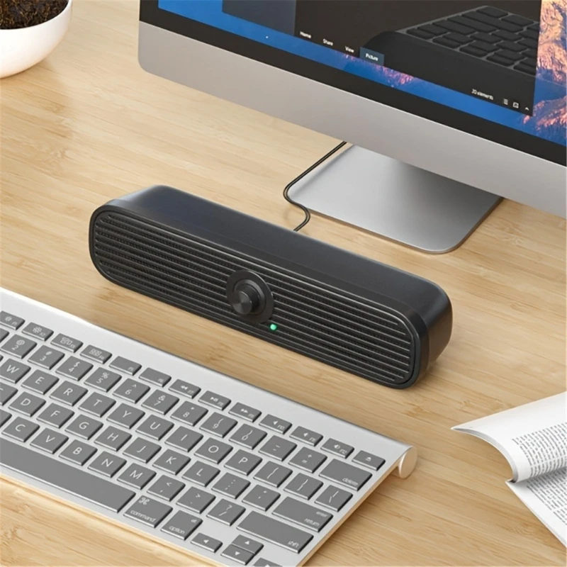 Настольные USB-динамики Y1UB мощностью 6 Вт со звуковым управлением для ноутбуков и
