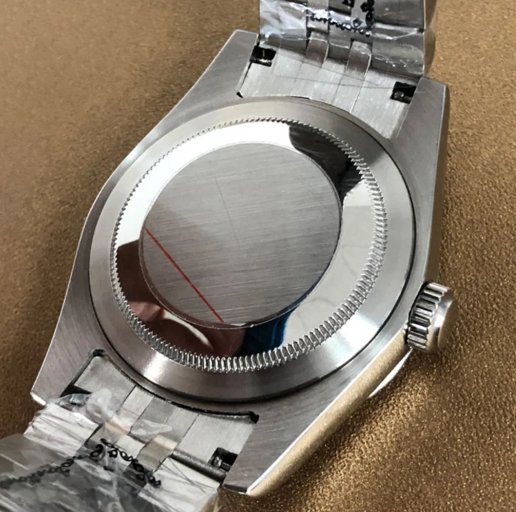 39 мм чехол для часов из нержавеющей стали с оправой AK и сапфировым стеклом