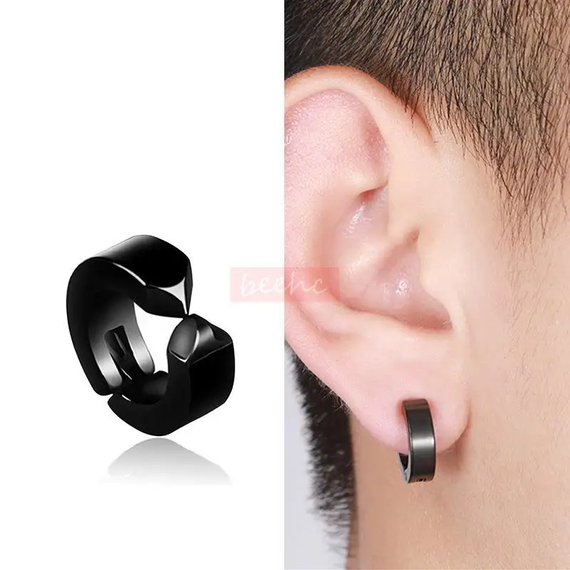 

Аниме Genshin ударные серьги-клипсы для косплея Arataki МОТД черные серьги из нержавеющей стали для женщин и мужчин ювелирные изделия аксессуары