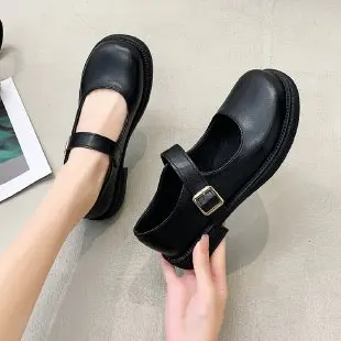 

Net Red Women's Shoes Fashion Retro Mary Jane Women Shoes 2022 New Low-heeled Low-heeled Lolita Style Girls Shoes