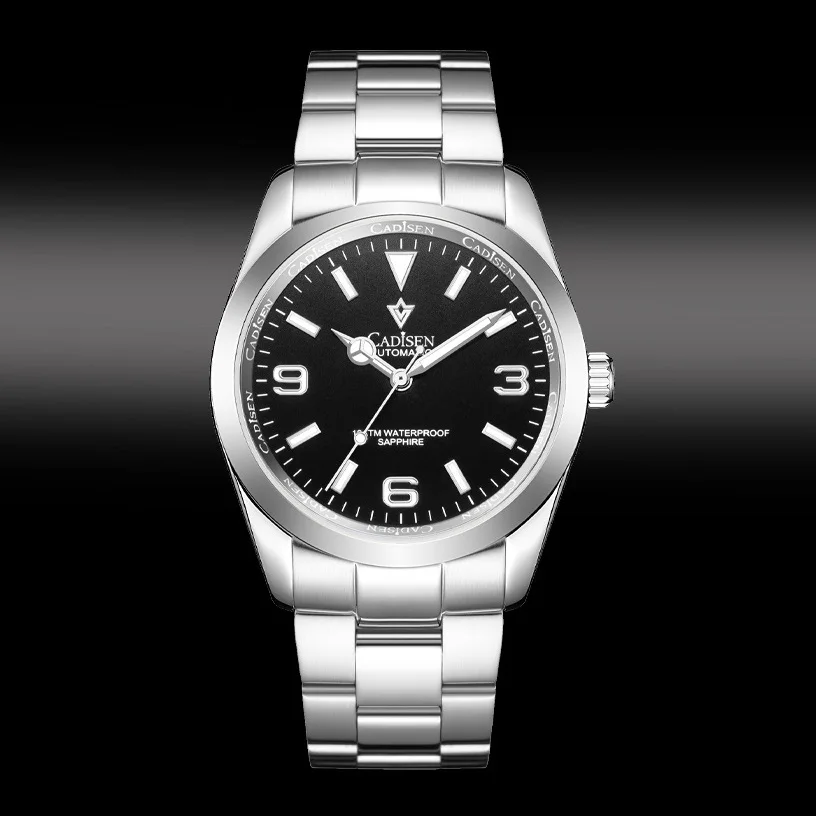 

CADISEN Men's Watch Japan MIYOTA-8185 Movt Mechanical Automatic Watches Men Sapphire Glass 10ATM C3 Luminous Relogio Masculino