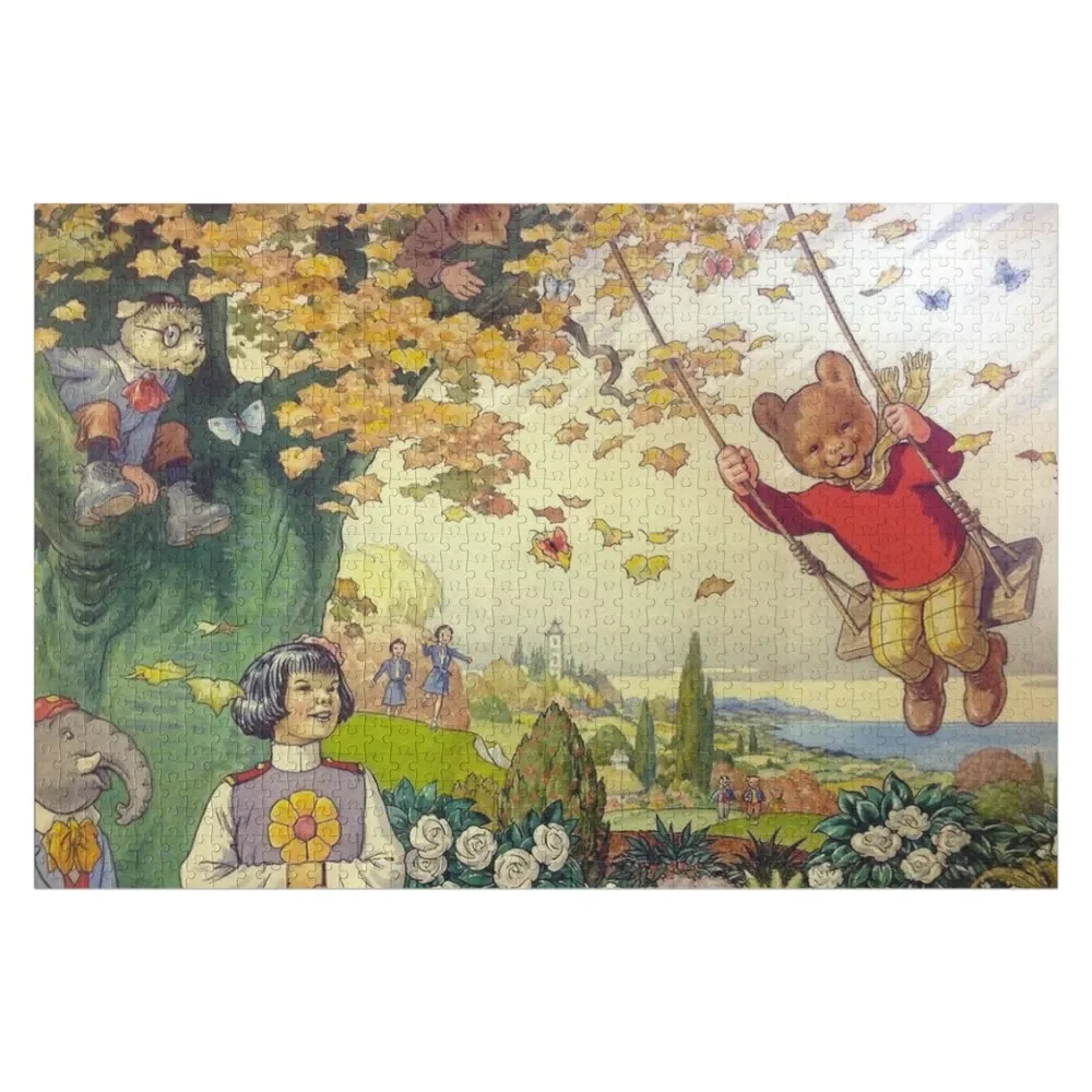 Пазл с медведем Руперта аниме индивидуальное имя детская игрушка-головоломка