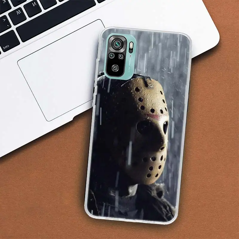 Чехол для телефона Film Horror J-Jason Voorhees Xiaomi Poco M3 M4 Pro M5 M5S X3 GT X4 NFC Mi X5 X6 X7 F6 F5 F4 F3 F2 F1 Cov