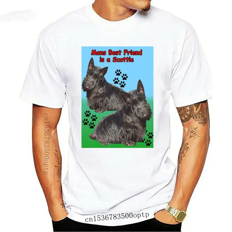 

Mens Clothes Scottish Terrier Dog T shirt, Mans Best Friend - Choice Of Size & Colours Cartoon T Shirt Men Unisex Fashion Tsh