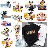 cartoon mickey mouse patches for clothing minnie heat transfer stickers for t shirt iron on patches for clothes for boys girls