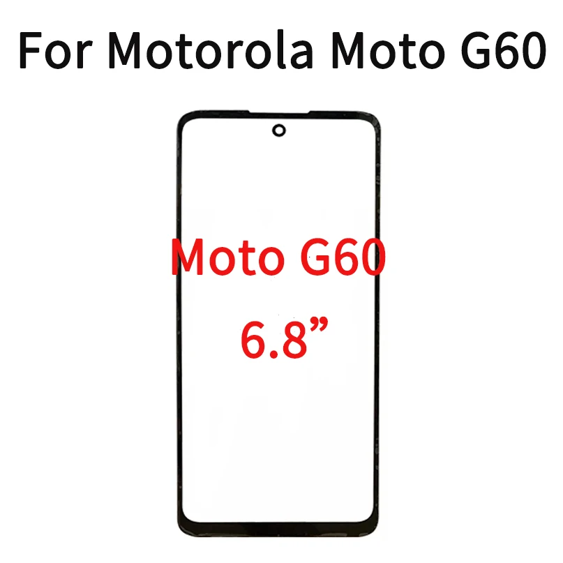 

Для Motorola Moto G60 сенсорный экран передняя внешняя стеклянная панель объектив для Moto G60 PANB0001IN ЖК-стекло с OCA клейкой пленкой