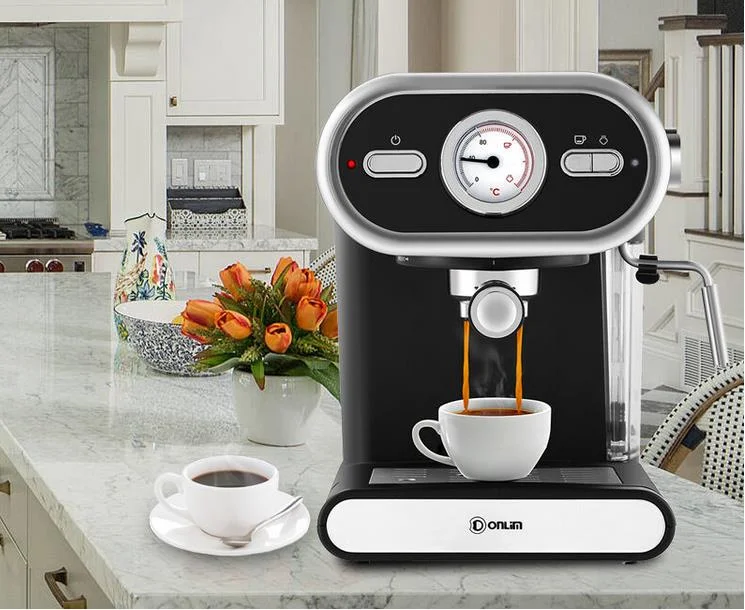 

talian Coffee Machine DL-KF5002 Semi-automatic Home Visualization Full Temperature Control 20BAR Electric Espresso cafe