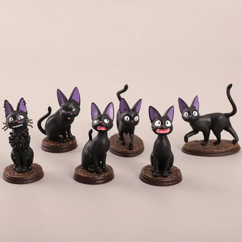 

Black Cat Jiji Blind Box Toys Guess Bag Blind Bag Animal Dolls Anime Figures Cute Kawaii Desktop Model Girl Birthday Gift Toys