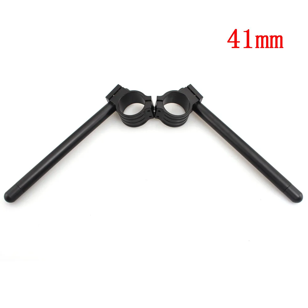 

Мотоцикл кафе гонщик Регулируемый гоночный CNC черный клипон зажим на переднюю вилку Руль Ручка Бар 33 35 37 39 41 43 45 48 50 51 мм