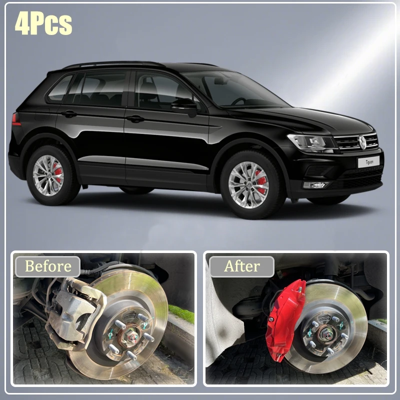 Фото Декоративные накладки на суппорты для Volkswagen VW Atlas, Jetta, Tiguan, Passat, Polo, Golf, CC 2010-2026 №2