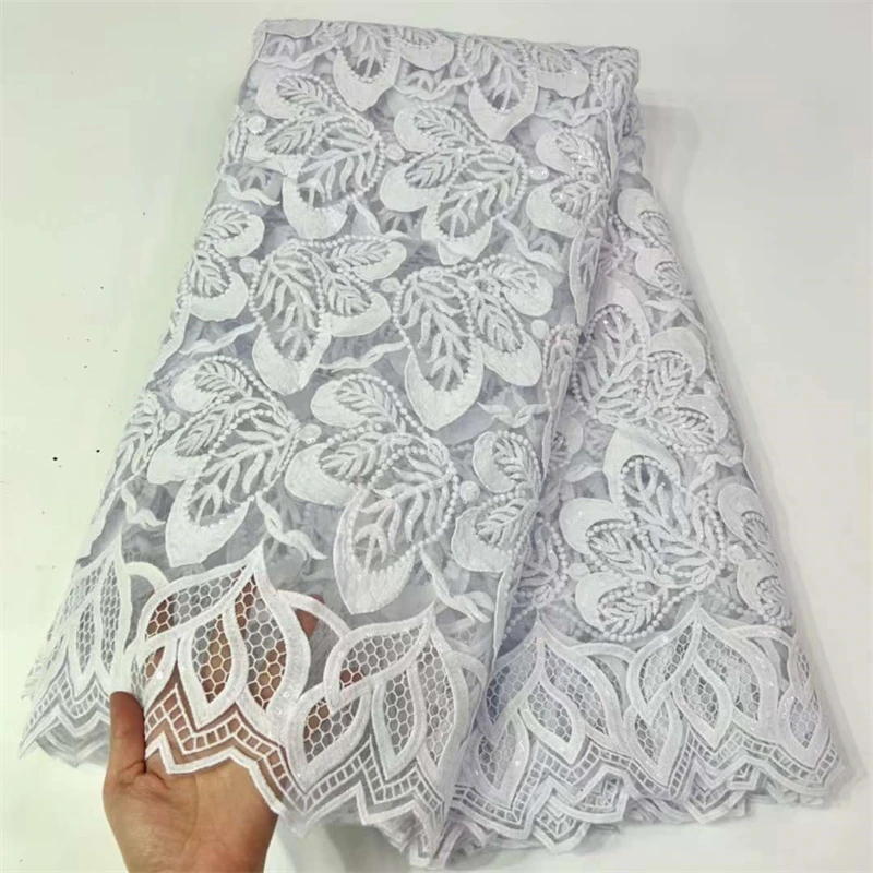 

Кружевная нигерийская кружевная ткань SJ, Африканское кружево, ткань 2022, высококачественное кружево с блестками, французская кружевная ткань для свадебного платья