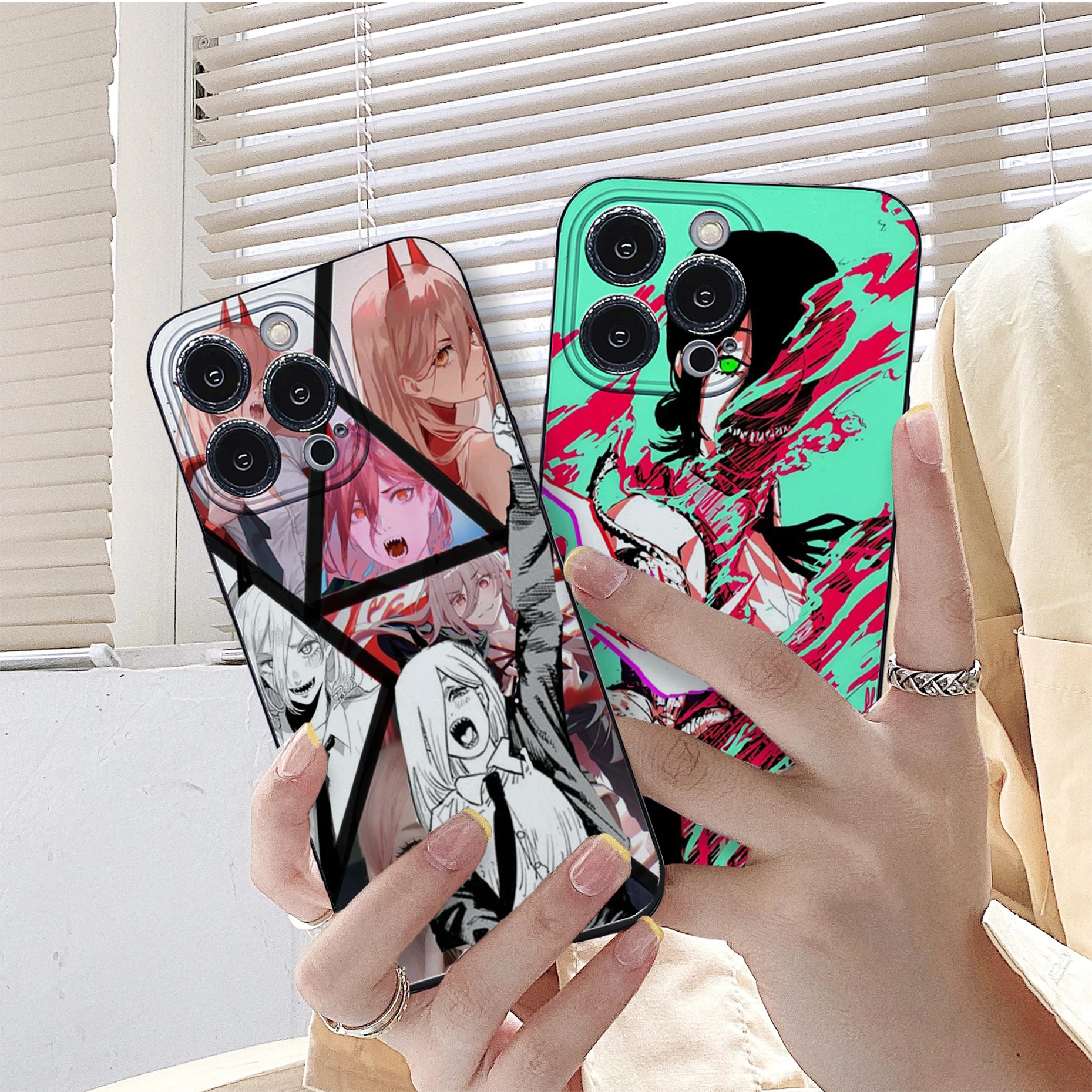 Силиконовый чехол для телефона с аниме бензопилой IPhone 13 12 Mini 11 14 Pro Max 8 7 Plus Xs Xr Se 2022 -