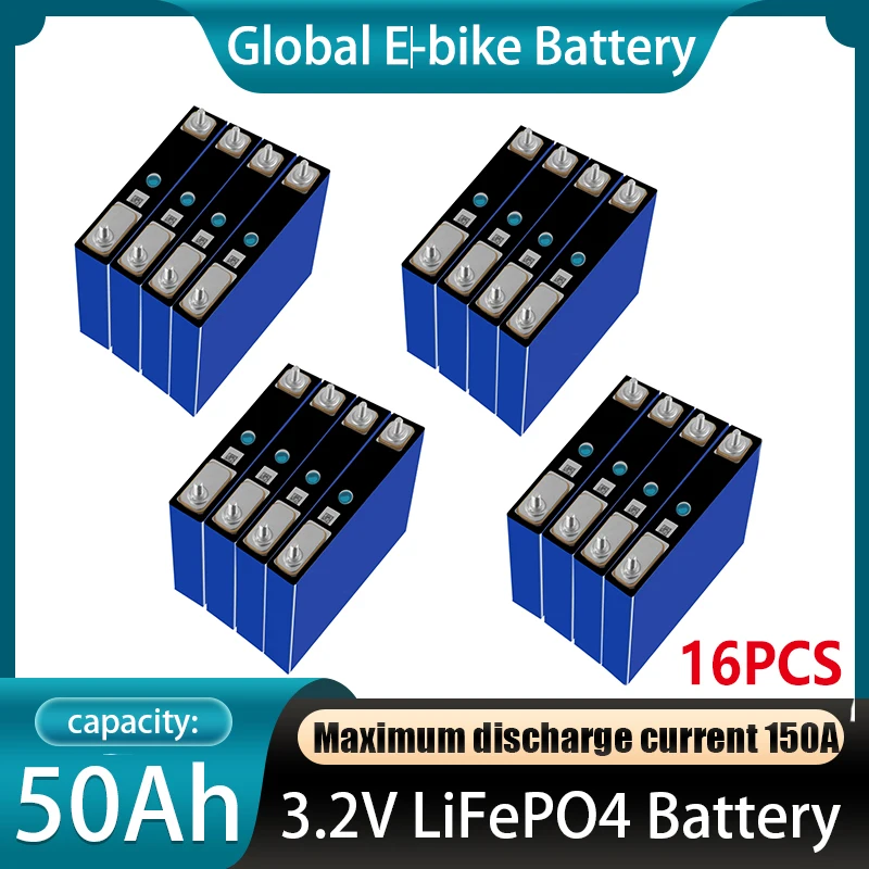 

16 шт., электрические инвалидные коляски LiitoKala, 3,2 В, 50 Ач, LiFePO4