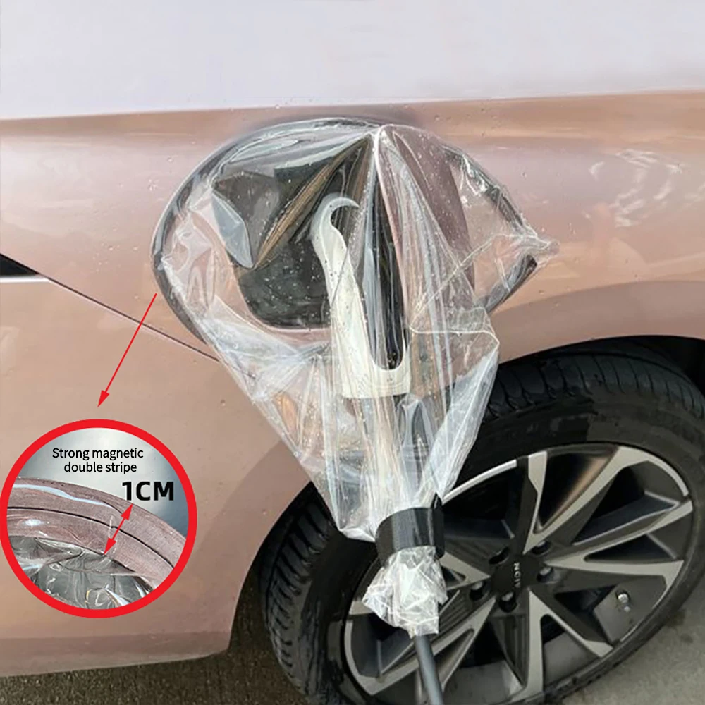 

Чехол для зарядки электромобиля, водонепроницаемый чехол для зарядки автомобиля EV для электрической магнитной адгезии, аксессуары для уличных автомобилей