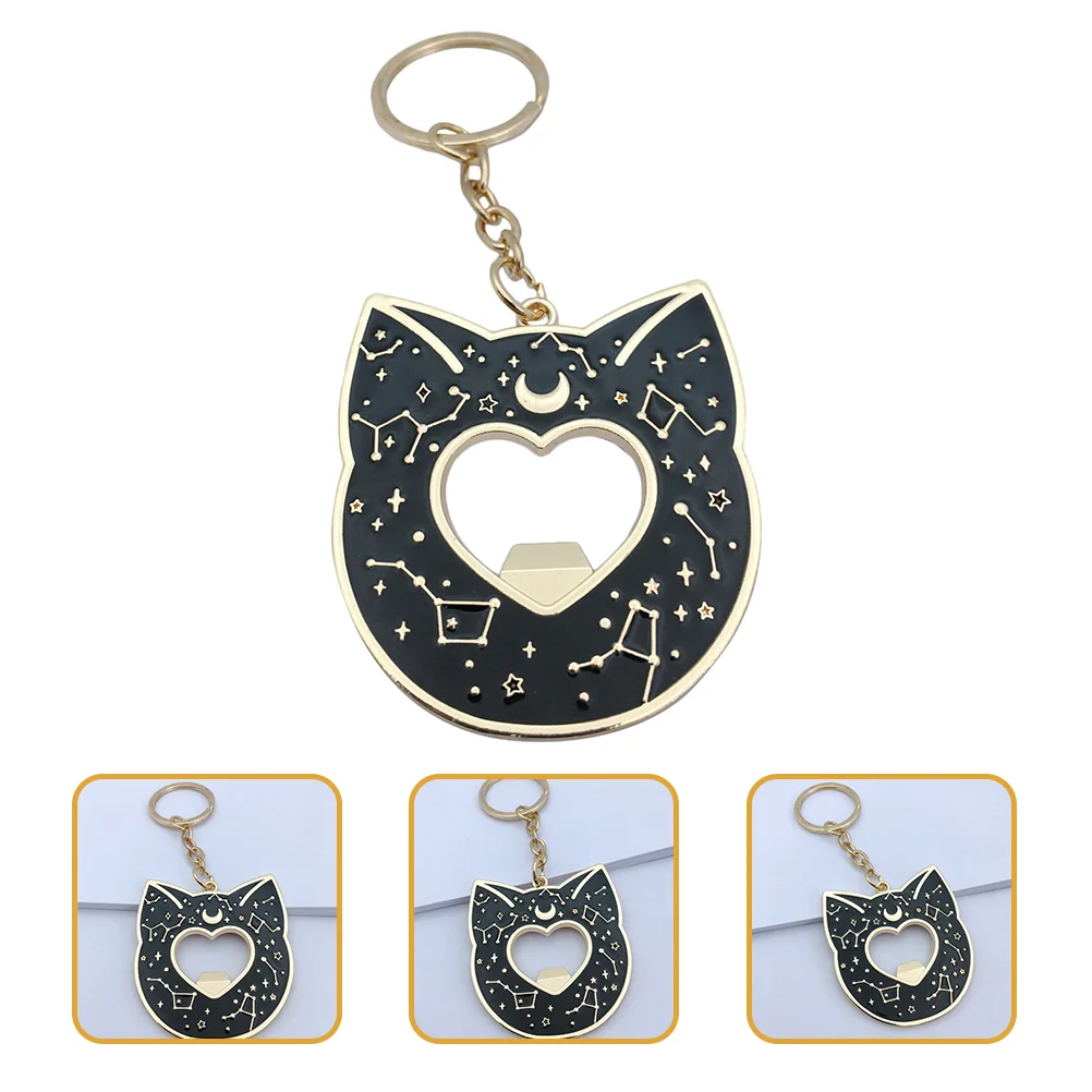 

Cat Shape Metal Portable Beer Opener Keychain Bottle Opener Keychain For Men Beer Bottle Opener Key Chain