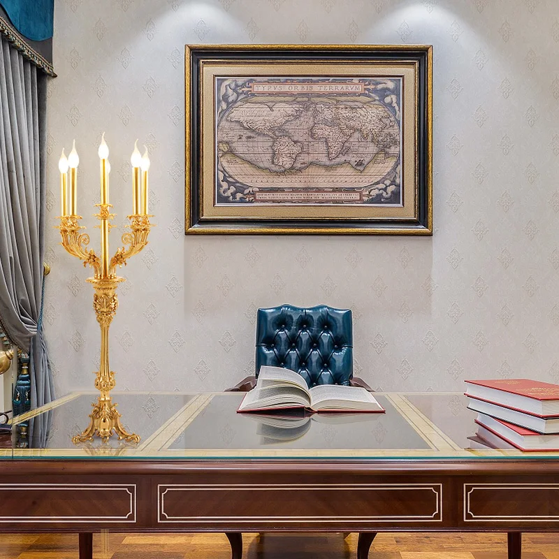 DINGFAN в европейском стиле полностью медная свеча крыльцо гостиная кабинет офис