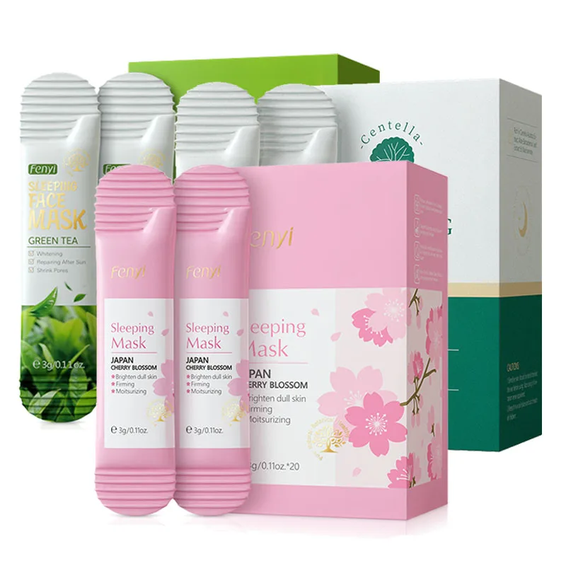 

60pcs LAIKOU Centella Sakura Sleeping Facial Masks Moisturizing Hydrating And Nourishing Skincare Face Mask for Beauty Skin Care