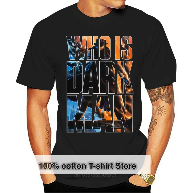 Darkman Movie Mens Tshirts Fitness Clothing Tshirt Cool Logo Tee Shirt 100% Cotton T-Shirt Mens Top