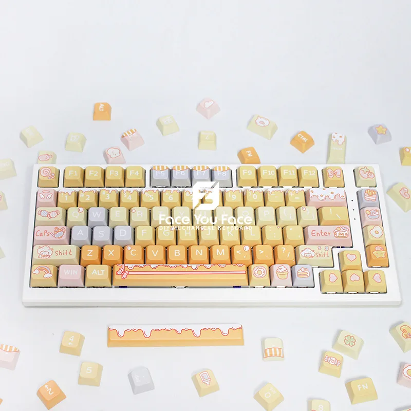 123 клавиши, будьте голодны и спокойны, стиль XDA, профиль PBT, термосублимационные колпачки для механической игровой клавиатуры