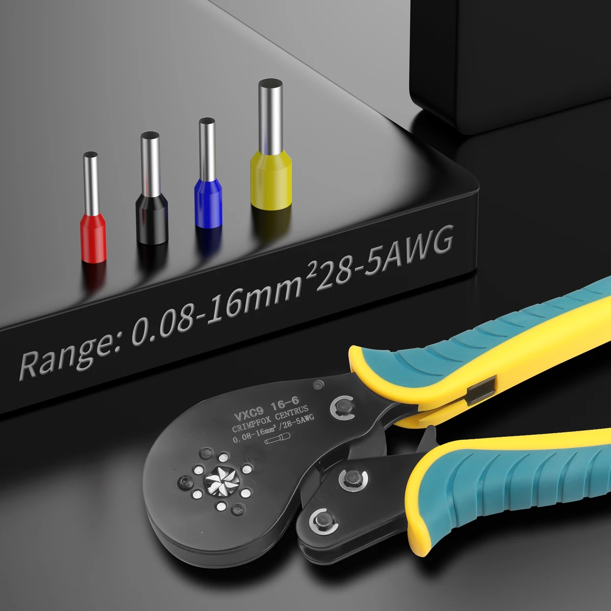 

WOZOBUY Ferrule Crimping Tool Kit,28-5 AWG Ferrule Crimper Adjustable Range for Wire Ferrules,End Sleeves,Pin Cord Connectors