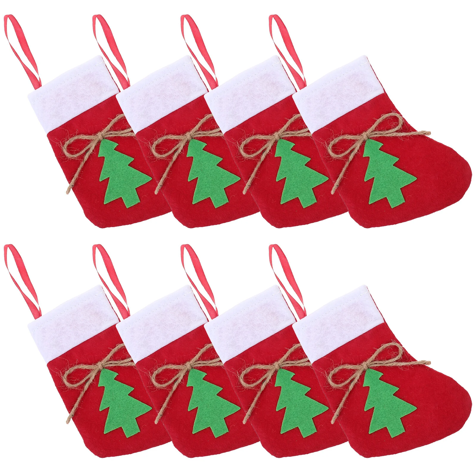 

8 Pcs Stocking Cutlery Pouch Christmas Supply Decor Party Supplies Decoration Adorable Tableware Bag Sock Silverware Holder