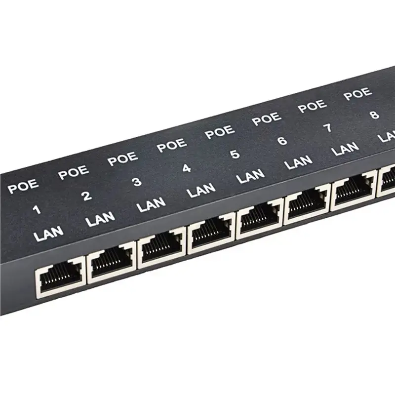 ABRI-2X POE-8 Пассивный 8-портовый PoE-инжектор 100 Мбитс, блок питания Ethernet для IP-камер, беспроводных точек доступа, устройств PoE 24В48В (art.: 3920dc72885cd) - 3920dc72885cd