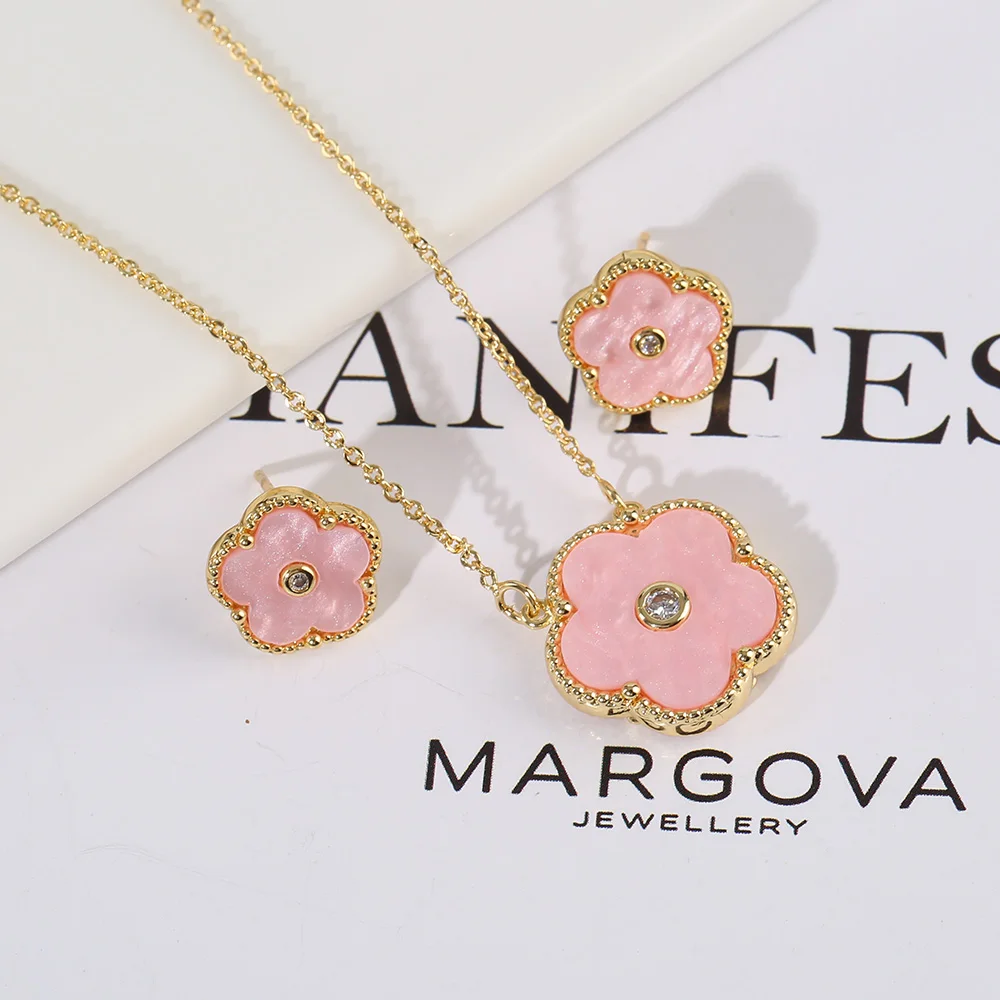 Двухсторонний циркон новый дизайн растение пентафиллум 2 шт. набор милые