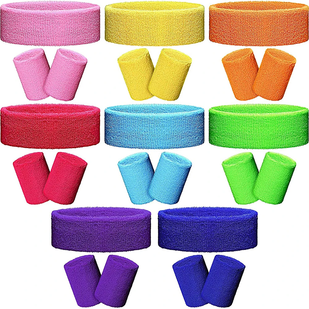 

Sports Wristband Yoga Gym Stretch Headband Hair Band Brace Wraps Guards Stretch Sweatband Men Women