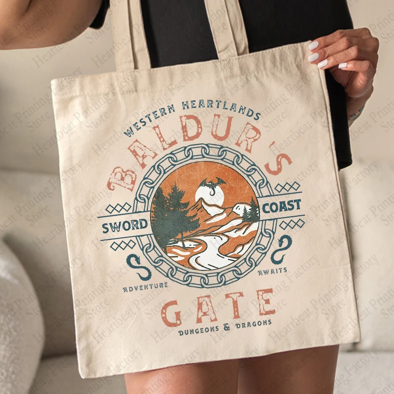 Парусиновая сумка-тоут с рисунком Порт 3