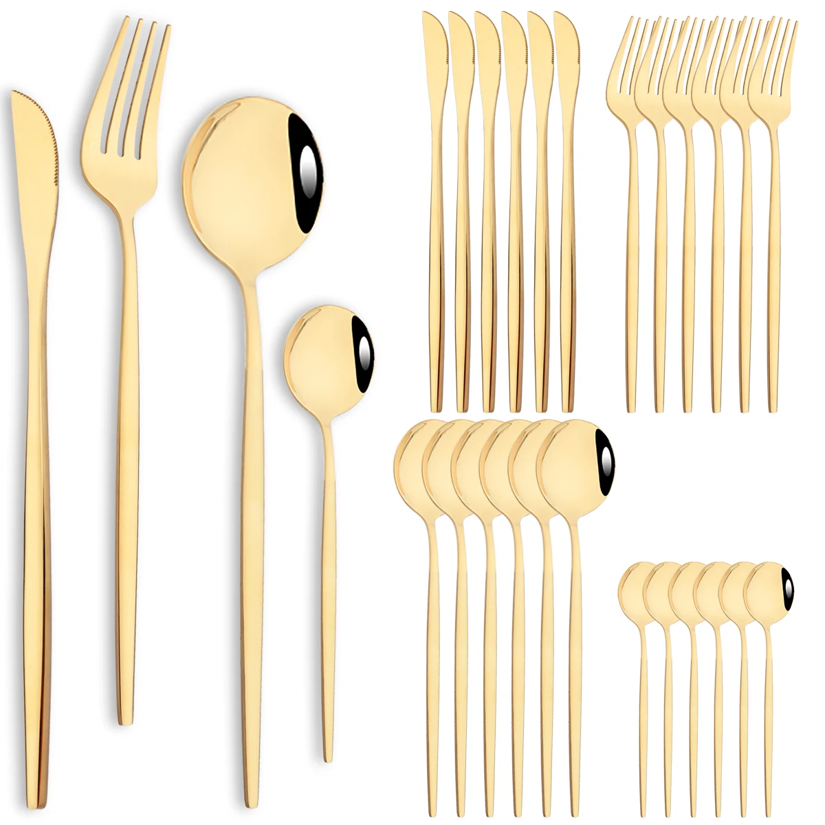 

Набор столовых приборов HELOTIC из нержавеющей стали 24 шт.