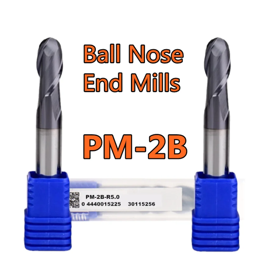 

PM-2B-R1.0/PM-2B-R2.0/PM-2B-R3.0/PM-2B-R4.0/PM-2B-R5.0 PM-2B ZCC.CT End Mills 2 Flute Straight Shank Ball Nose End Mills 1pcs/box