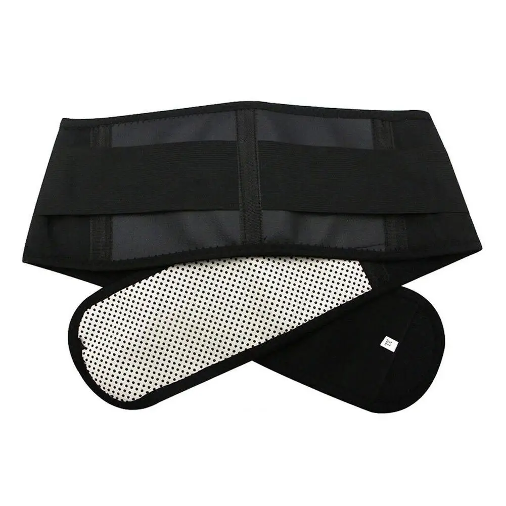 

Черный Регулируемый самонагревающийся магнитный терапевтический поддерживающий пояс для спины, поясницы, бандаж для массажа, медицинский уход, 5 размеров