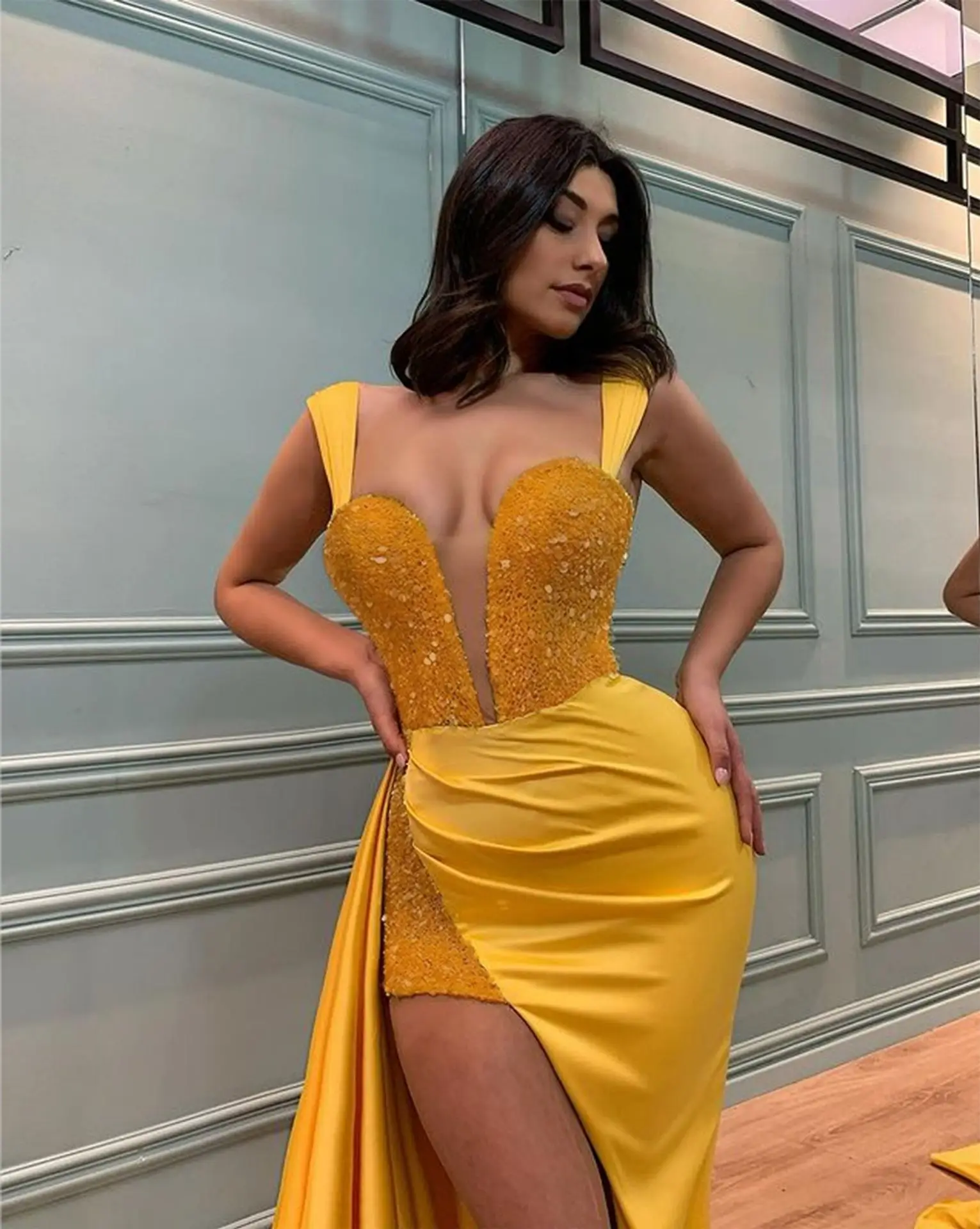 Ladies Dress Summer New Arrival Casual Brand Sequin Temperament Slim Sexy Split for Women Party Classy Night Cocktail dresses