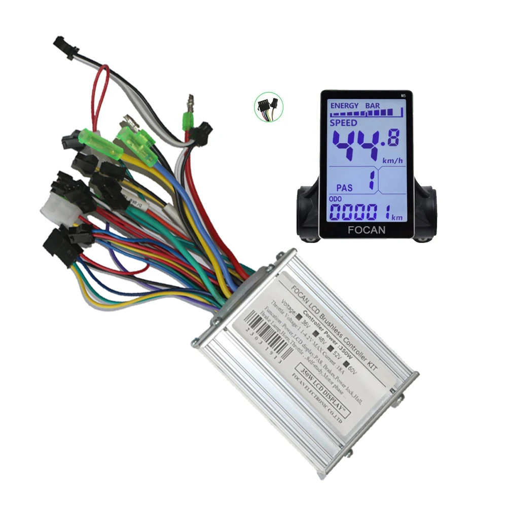 

Электрический велосипед, 36 В, 48 В, 52 В, 60 В, 350 Вт, 18 А, с ЖК-дисплеем, бесщеточный контроллер для электровелосипеда, скутера G51 M5 M8 EN06 SW900 S830