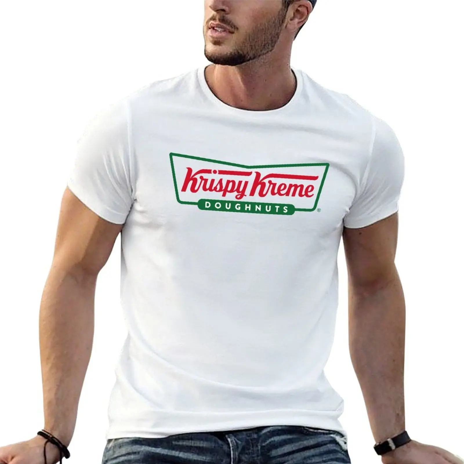 Фото Футболка Krispy Kreme Resto and Bakery, повседневная модная футболка с короткими рукавами №1