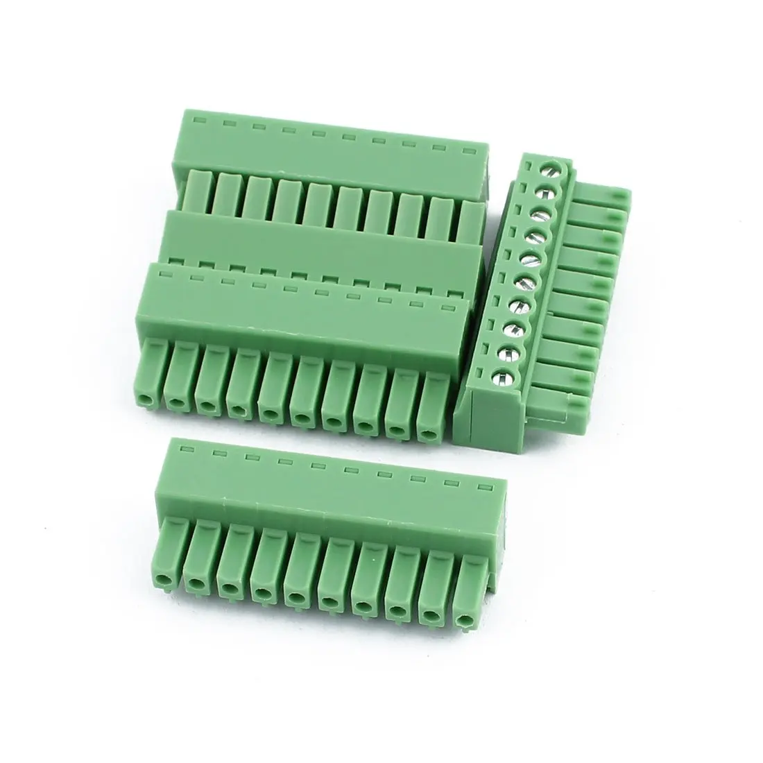 

3.81mm Phoenix Connectors 5Pcs 300V 2EDGK 3.81mm Pitch 10-Pin PCB Screw Terminal Block Connector