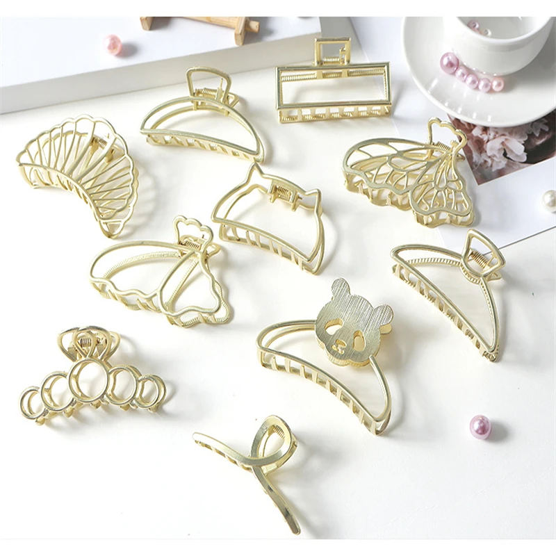 

Large Metal Hairpin Women Hair Clip Alloy Shark Clip Hairpin Headdress