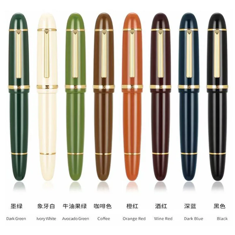 

Ручка перьевая Jinhao серии X159, Роскошная золотая ручка из иридия, для школы и офиса, чернильная, деловой подарок, студенческие Канцтовары