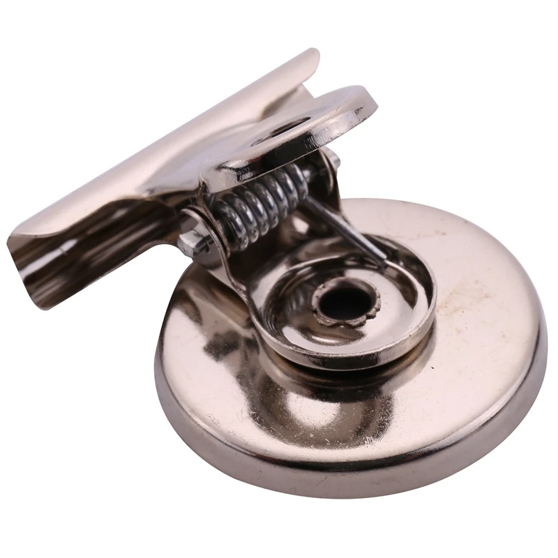 

Practical 15Pcs 3Cm Magnetic Clip Magnet Refrigerator Wall Memo Note Message Holder Silver