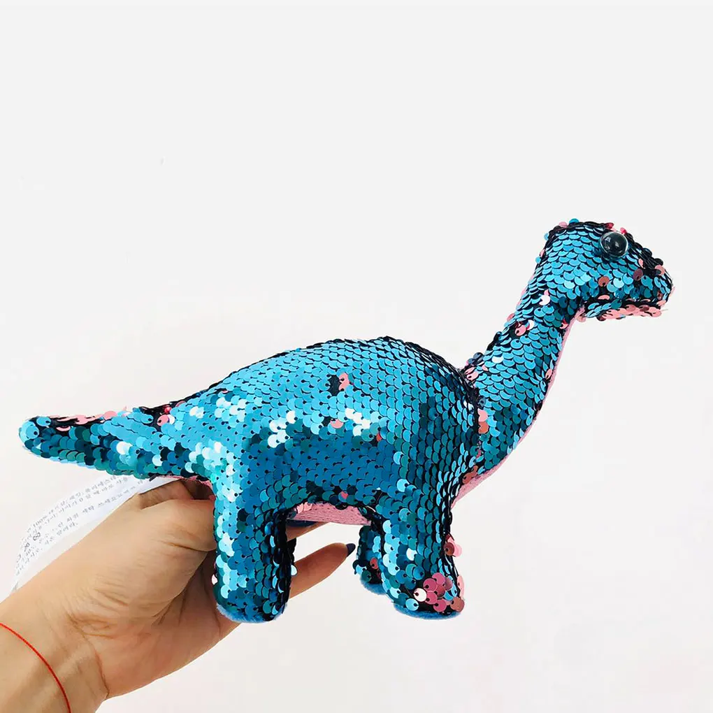 

Плюшевый динозавр, игрушка премиум-класса для сенсорной игры и подарка, многофункциональные игрушки динозавра с блестками