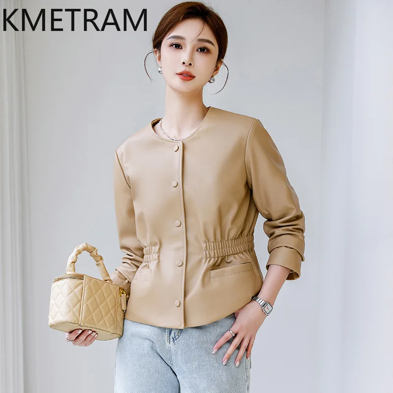 Женская кожаная куртка из натуральной овечьей кожи