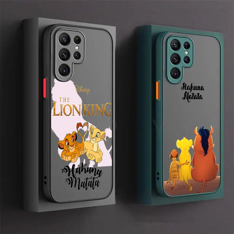 Чехол для телефона D-Disney Король Лев чехол Samsung Galaxy S24 S23 Ultra S22 S21 S20 FE S10 Plus Note 20