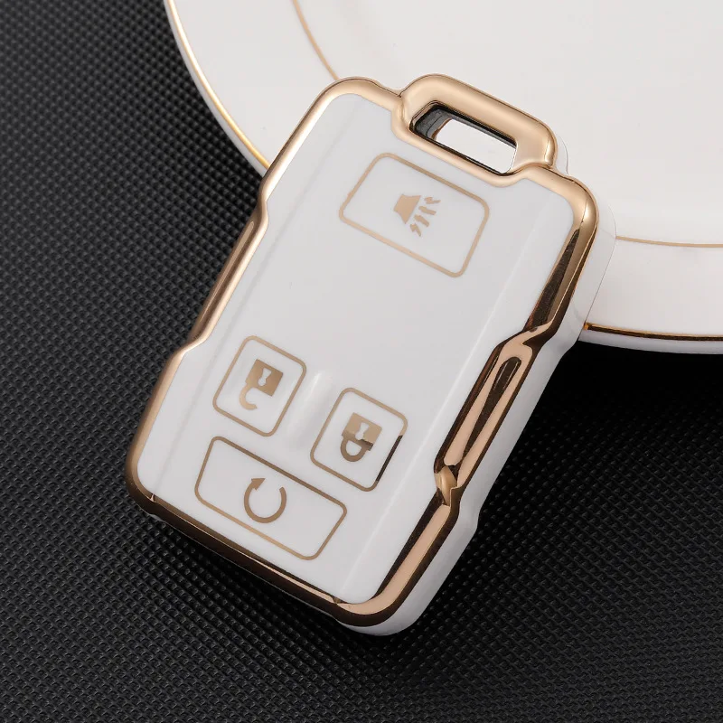 

TPU New Electroplated Car Key Case For Chevrolet SUBURBAN GMC Sierra Canyon Colorado Silverado 4 Button Remote Key Cover Flip