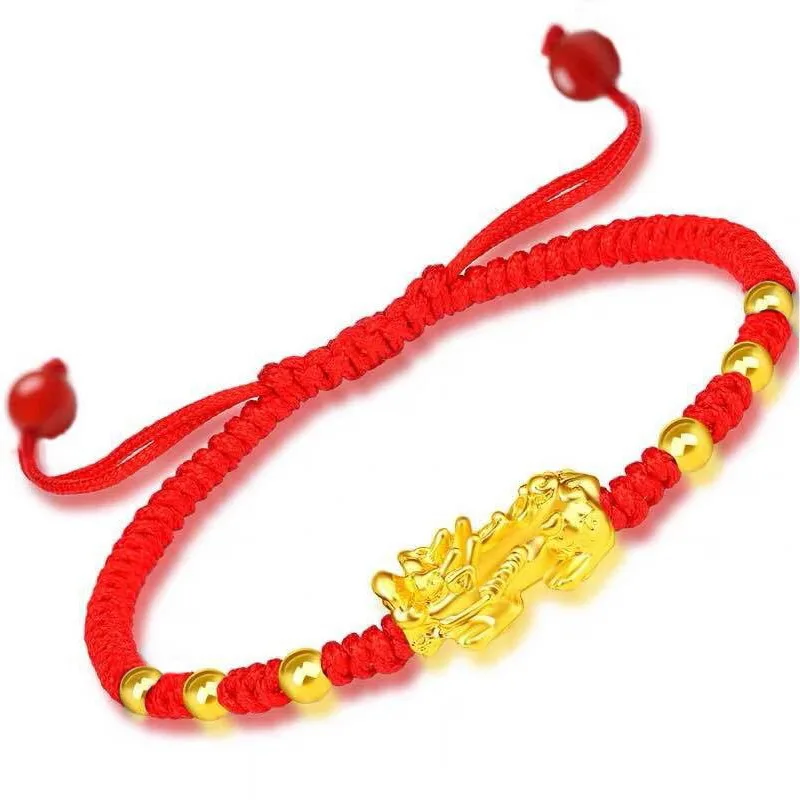 

Pixiu Charm Bracelet for Women Men Red Black Color Lucky Wealth Braided Rope Couple Bracelets Wrist Chain Birthday Jewelry Gifts