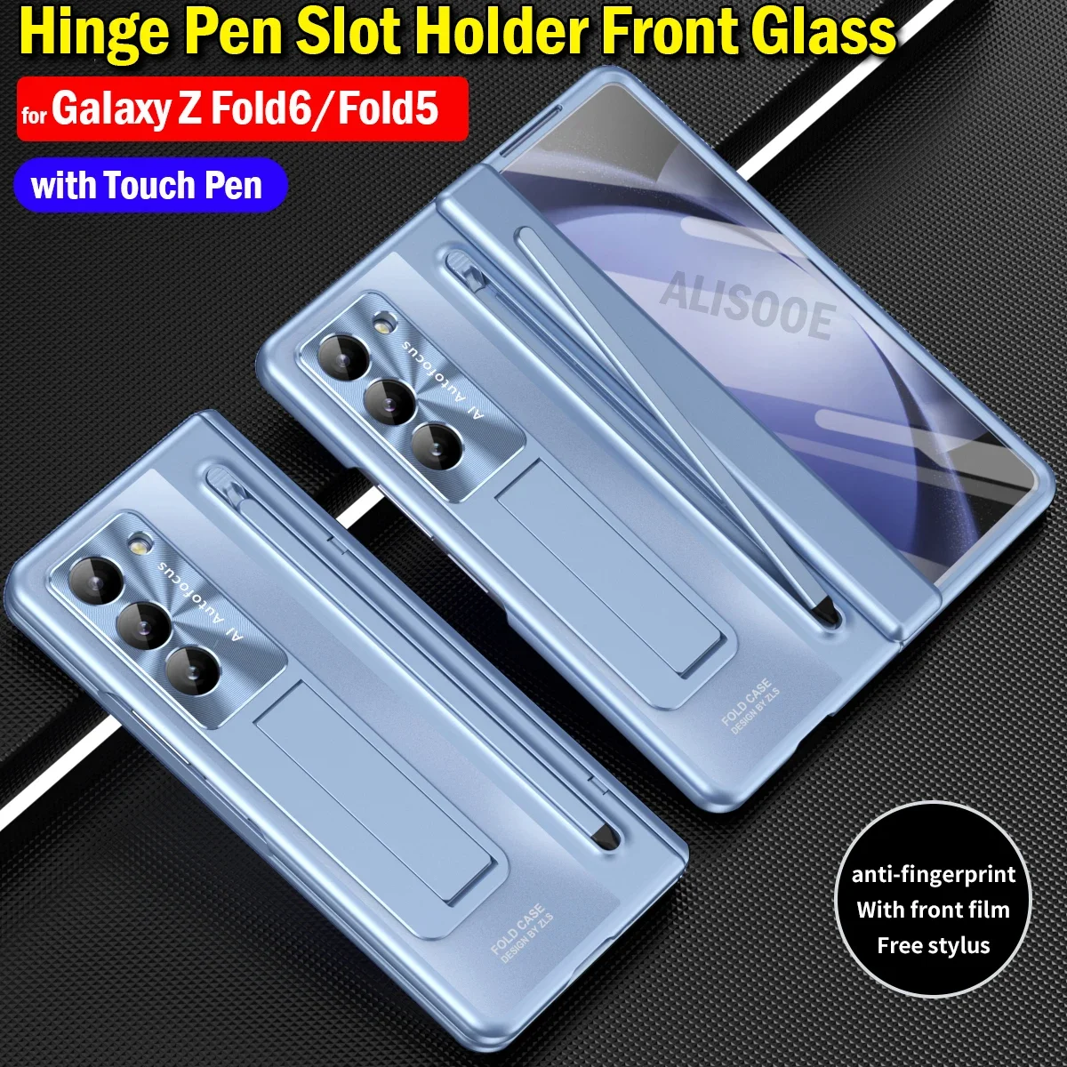 Чехол для Samsung Galaxy Z Fold 6 5 держатель с петлями и слотом ручки подставка переднего