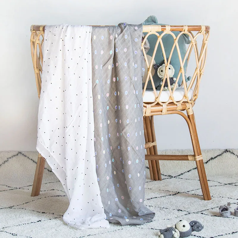 

Одеяло мягкое дышащее бамбуковое хлопковое детское Пеленальное Одеяло для новорожденных накидка на детскую коляску муслиновые пеленки