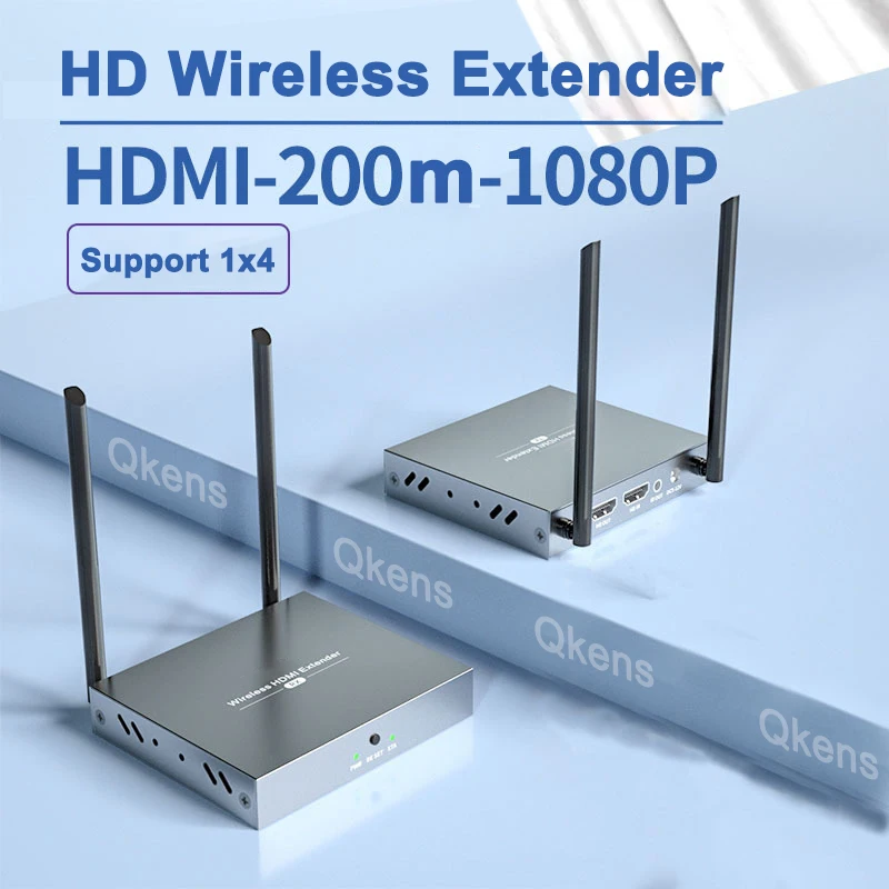 

200 м беспроводной HDMI удлинитель экран совместное отображение адаптер видео передатчик приемник для камеры ноутбука ПК к телевизору проектора монитора