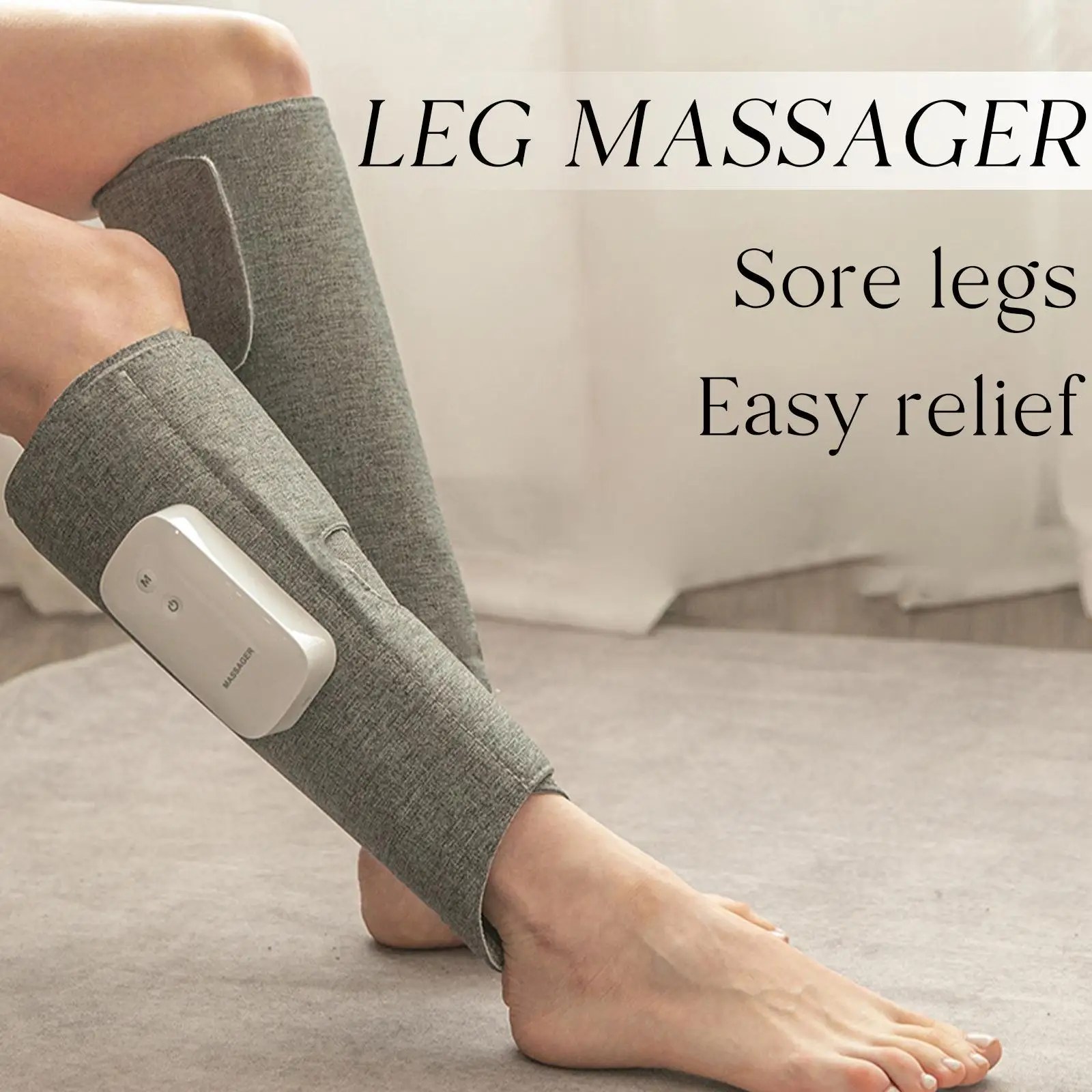 

Air Pressure Leg Calf Relax Compression Massager For Circulation Heating Muscle Feet Massage Pressotherapy For Muscle Soreness