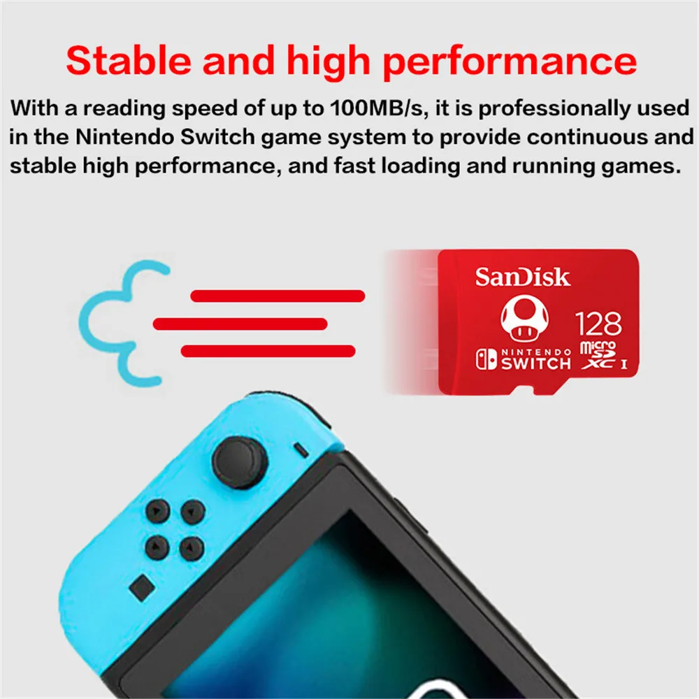 Карта памяти SanDisk Micro SD C10 U1 U3 4K HD Trans оригинальная карта для камеры GoPro DJI Nintendo Switch